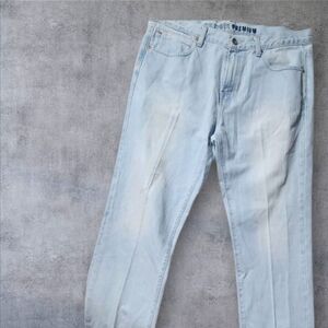 Tommy Hilfiger Premium   Men Size 36x34 Blue  Relaxed Bootcut Vtg Y2K Jeans